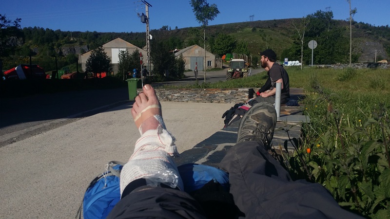 Camino feet injury