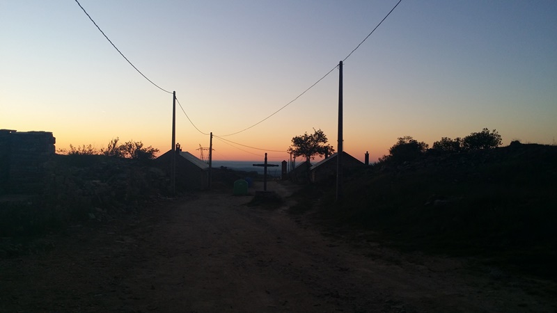 Walking out of Foncebadon