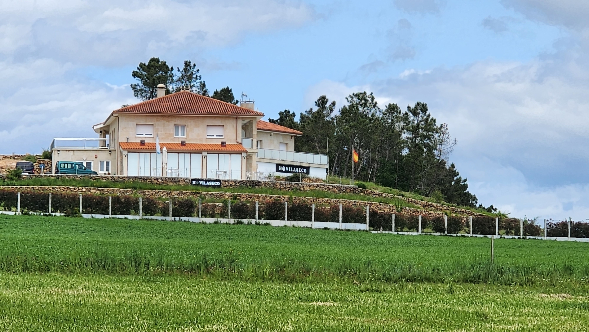 Hotel Vilaseco, a very welcome overnight stop in the countryside before the climb towards Monte Faro
