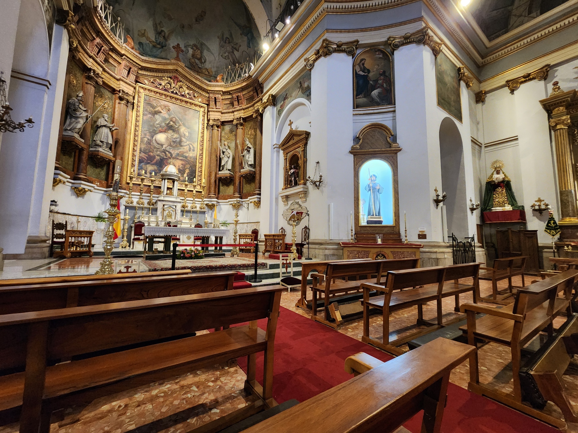 Inside Madrid’s Church of Santiago and San Juan Bautista, where many pilgrims begin their Camino de Madrid