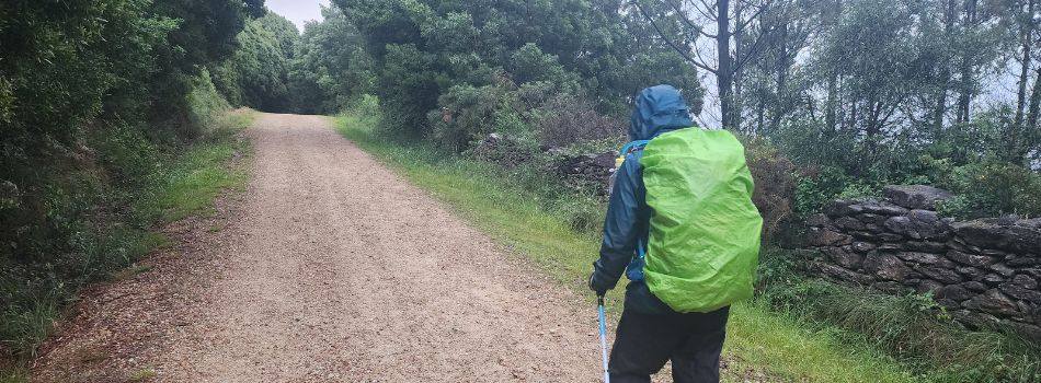Day 4 - Corcubion to O Logoso - wearing rain gear